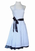 LDRPN02 halter jurk met satijnen ceintuur